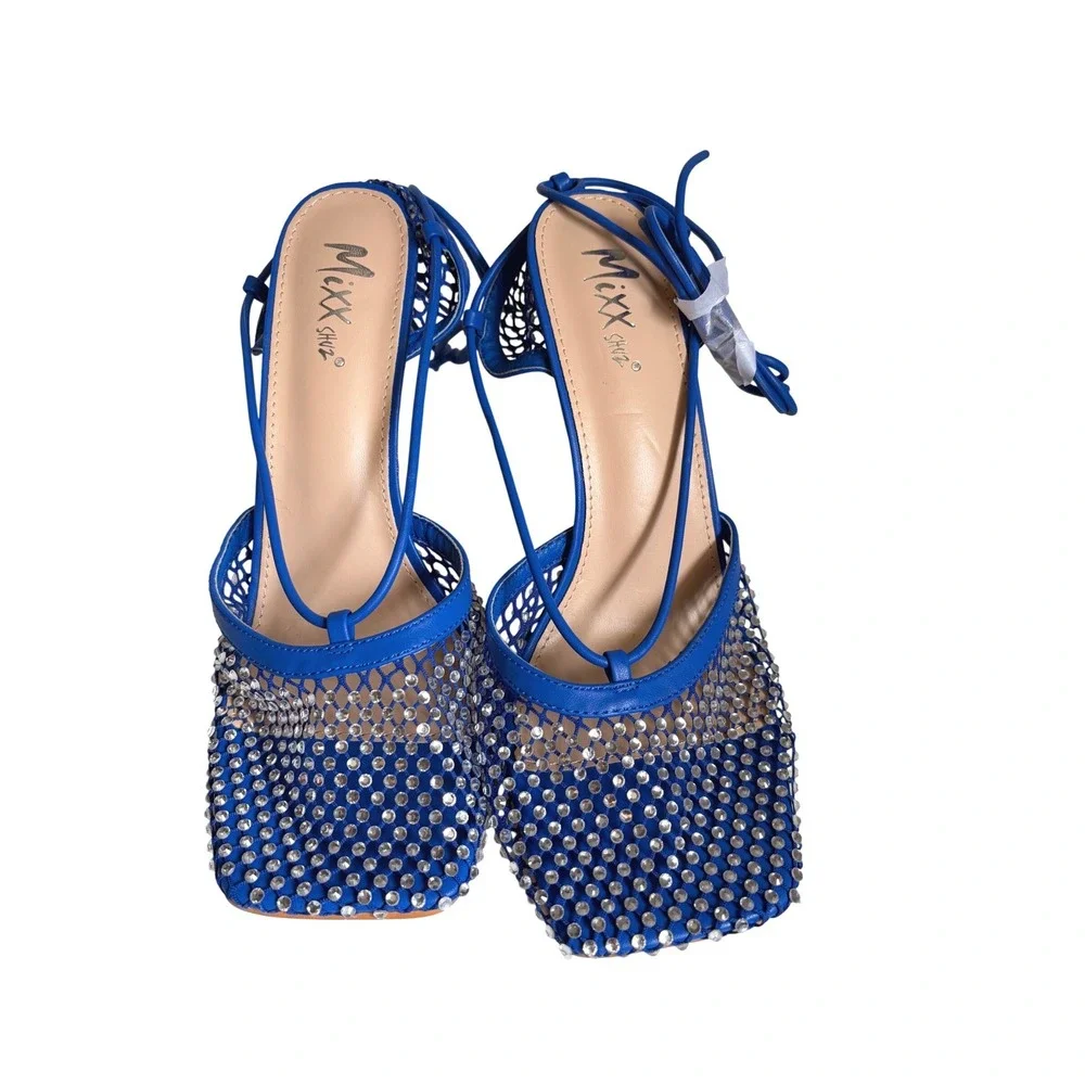 Mixx Shuz Rosalyn Blue Rhinestone Mesh DO NOT BUY‎ / NOT AVAILABLE